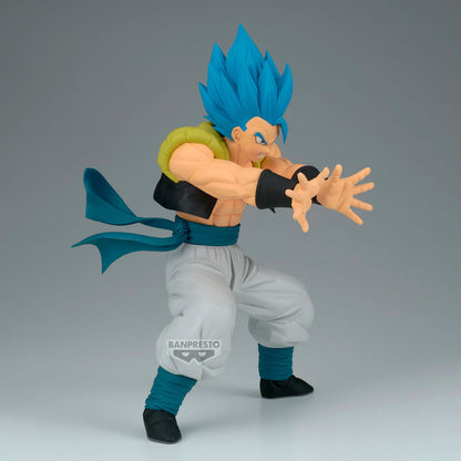 Figura de Gogeta Grandista de Dragon Ball con cabello azul y pose de combate - 4