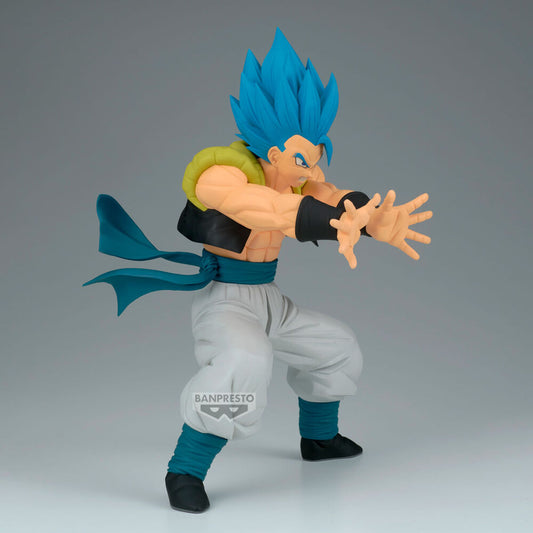 Figura de Gogeta Grandista de Dragon Ball con cabello azul y pose de combate - 4
