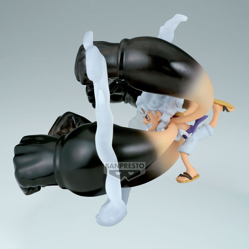 Figura de Monkey D. Luffy de One Piece con grandes puños negros - 4