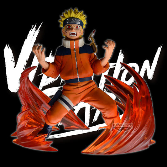 Figura de Naruto Uzumaki Vibration Stars con efectos rojos - 5