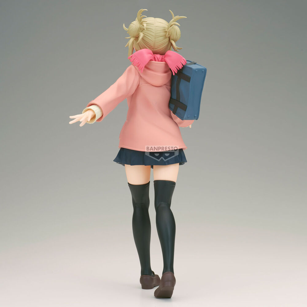 Figura Glitter & Glamorous de Himiko Toga con abrigo rosa - 5