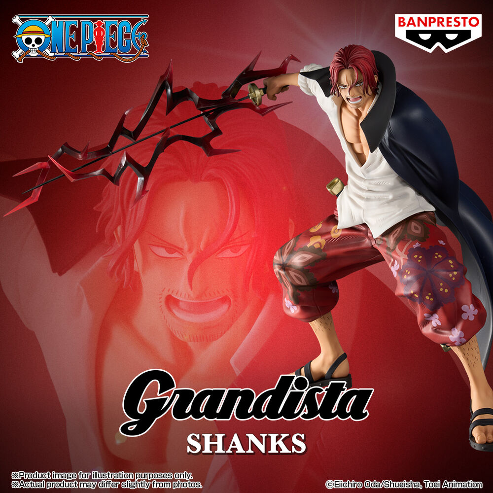 Figura Grandista de Shanks de One Piece con capa oscura y efecto de energía - 6