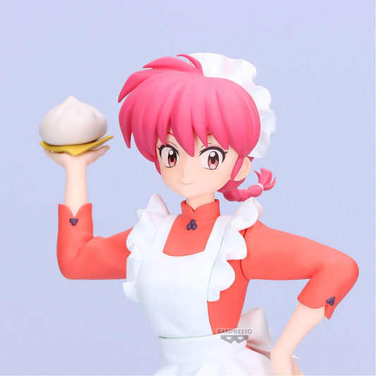 Figura de Ranma Saotome con atuendo rojo y blanco y delantal - 6