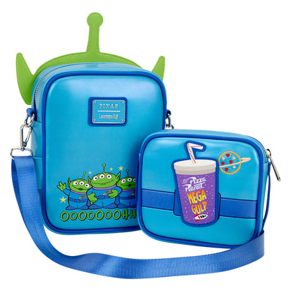 Bolso bandolera Loungefly de Aliens de Toy Story en verde y azul - 4