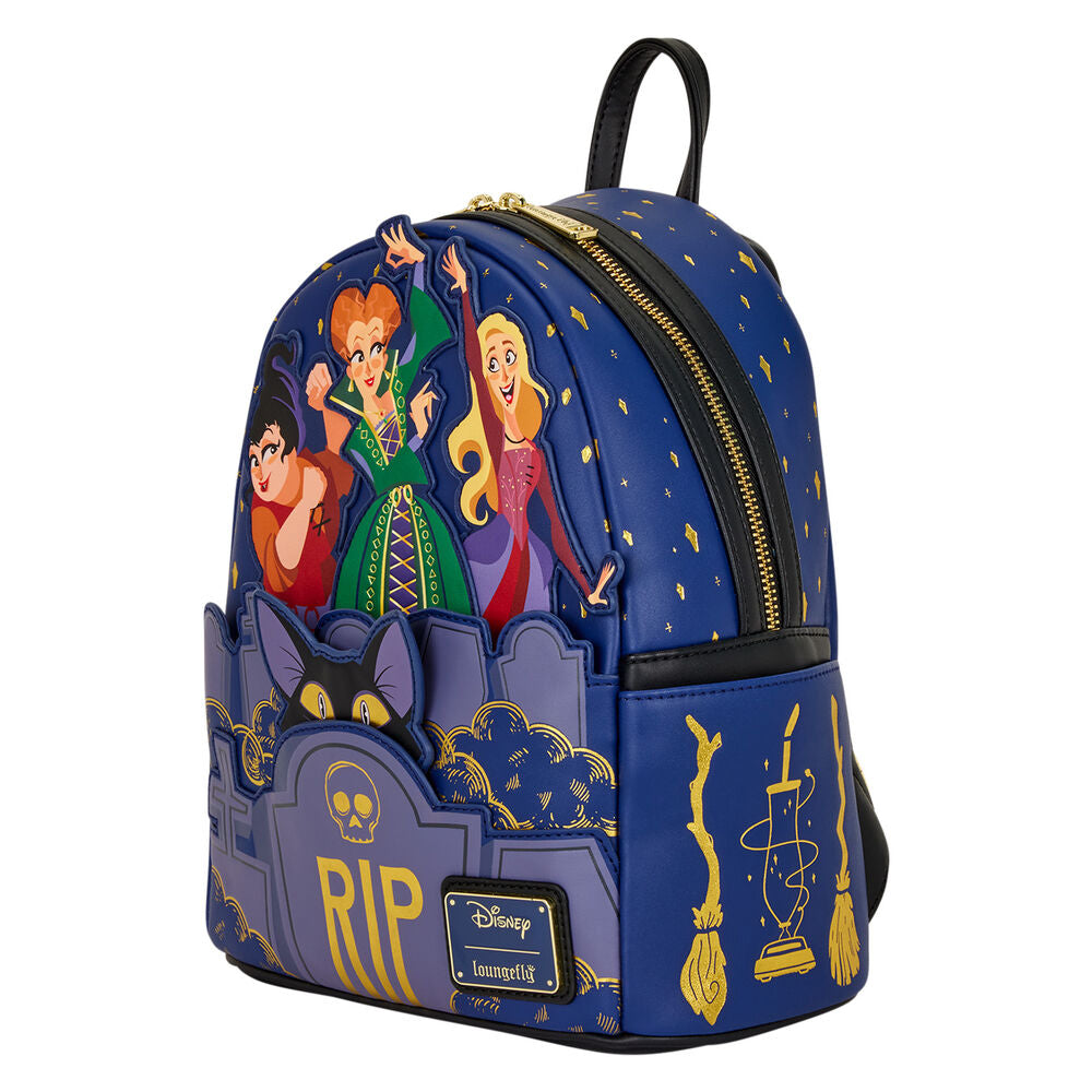 Mochila Loungefly Disney Hocus Pocus con las hermanas Sanderson y Binx - 2