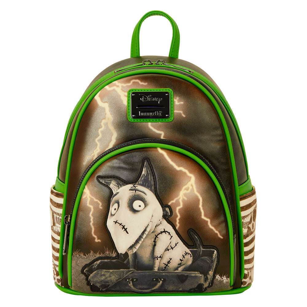 Mochila Disney Loungefly de Sparky de Frankenweenie con rayos y ribetes verdes - 2