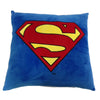 Cojín azul de Superman DC Comics con escudo rojo y amarillo