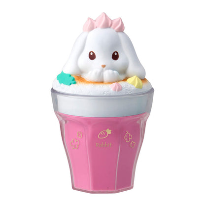 Figuras Bandai CharaLatte Art Case Animals con animales sobre vasos de colores - 8