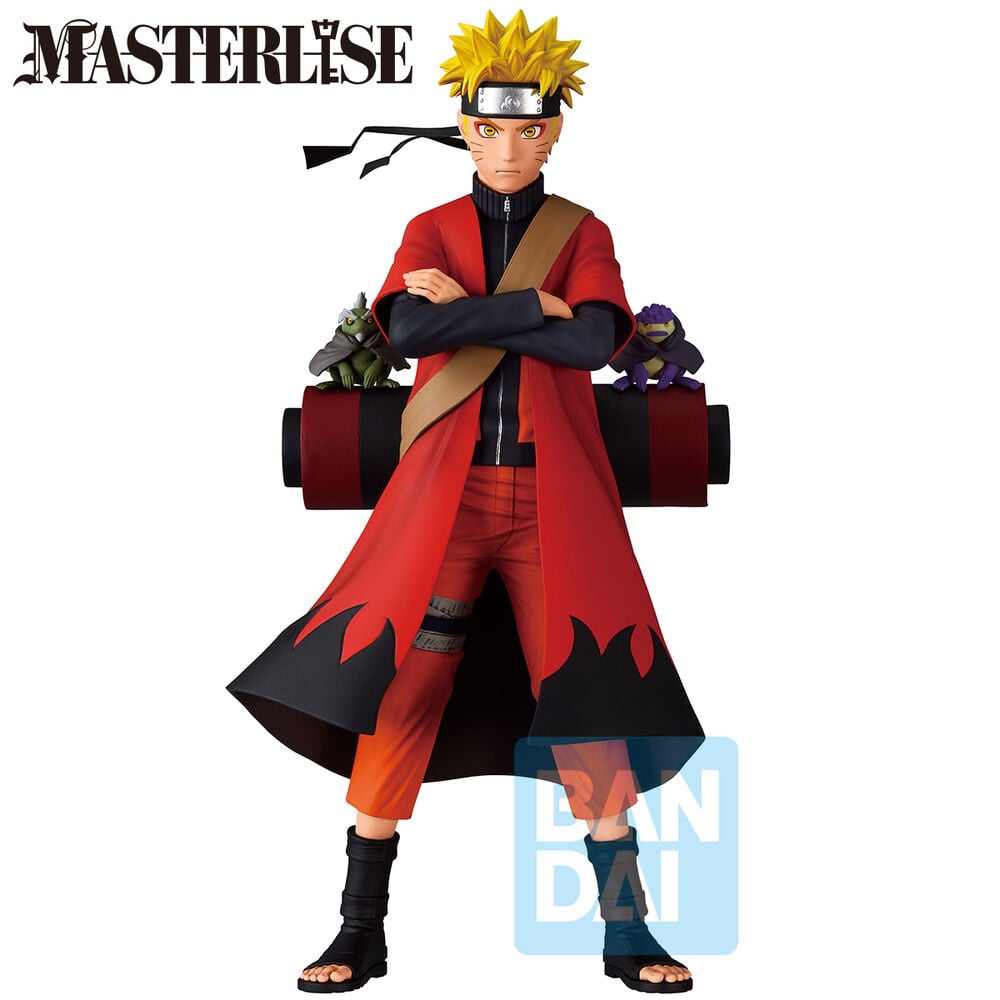 Figura Ichibansho Masterlise de Naruto Uzumaki con atuendo rojo y negro