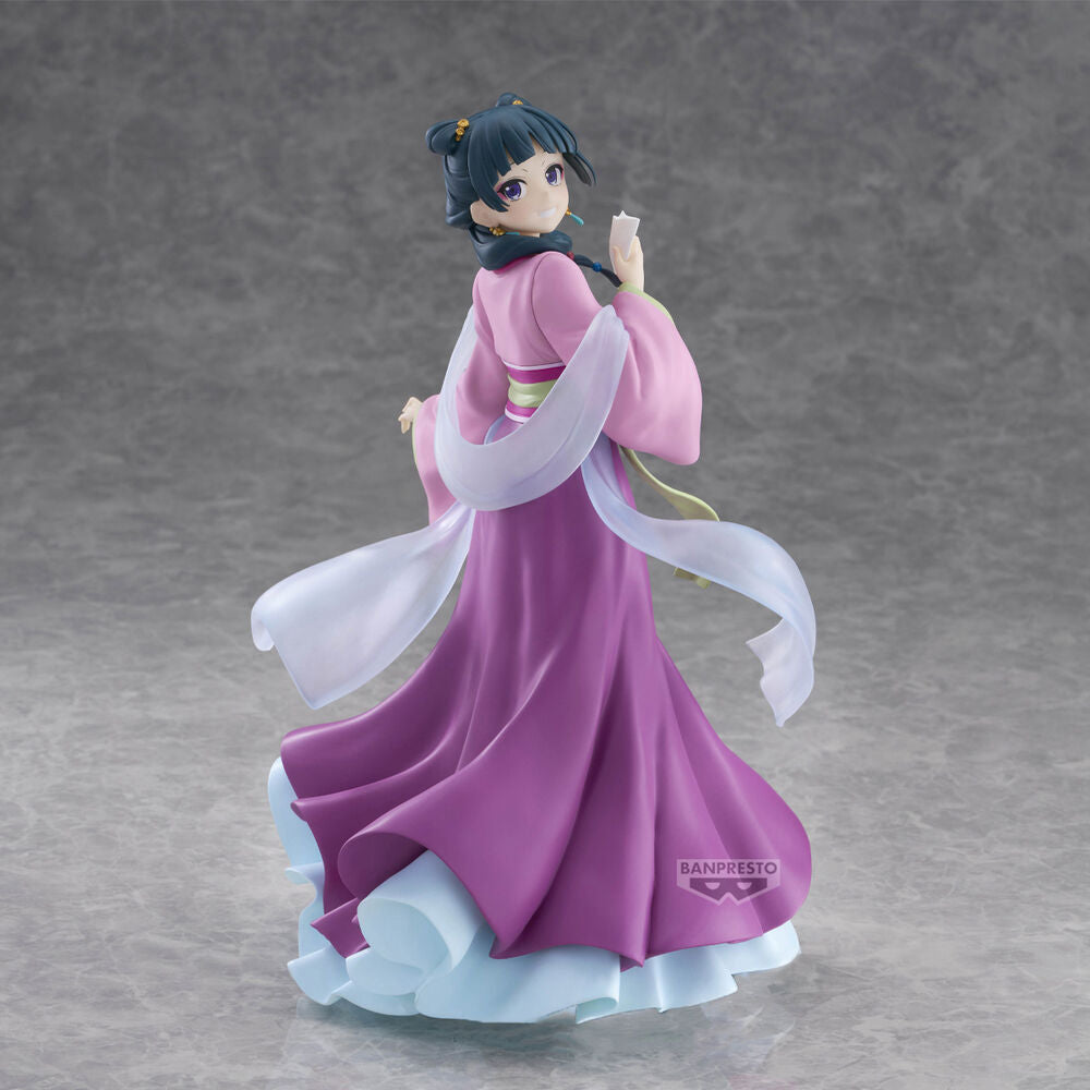 Figura de Maomao de The Apothecary Diaries con vestido rosa y blanco