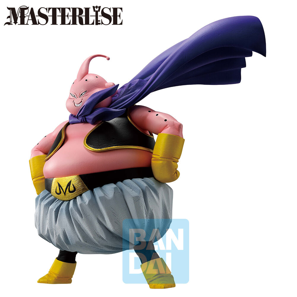 Figura de Majin Buu con capa morada y atuendo negro y dorado - 2