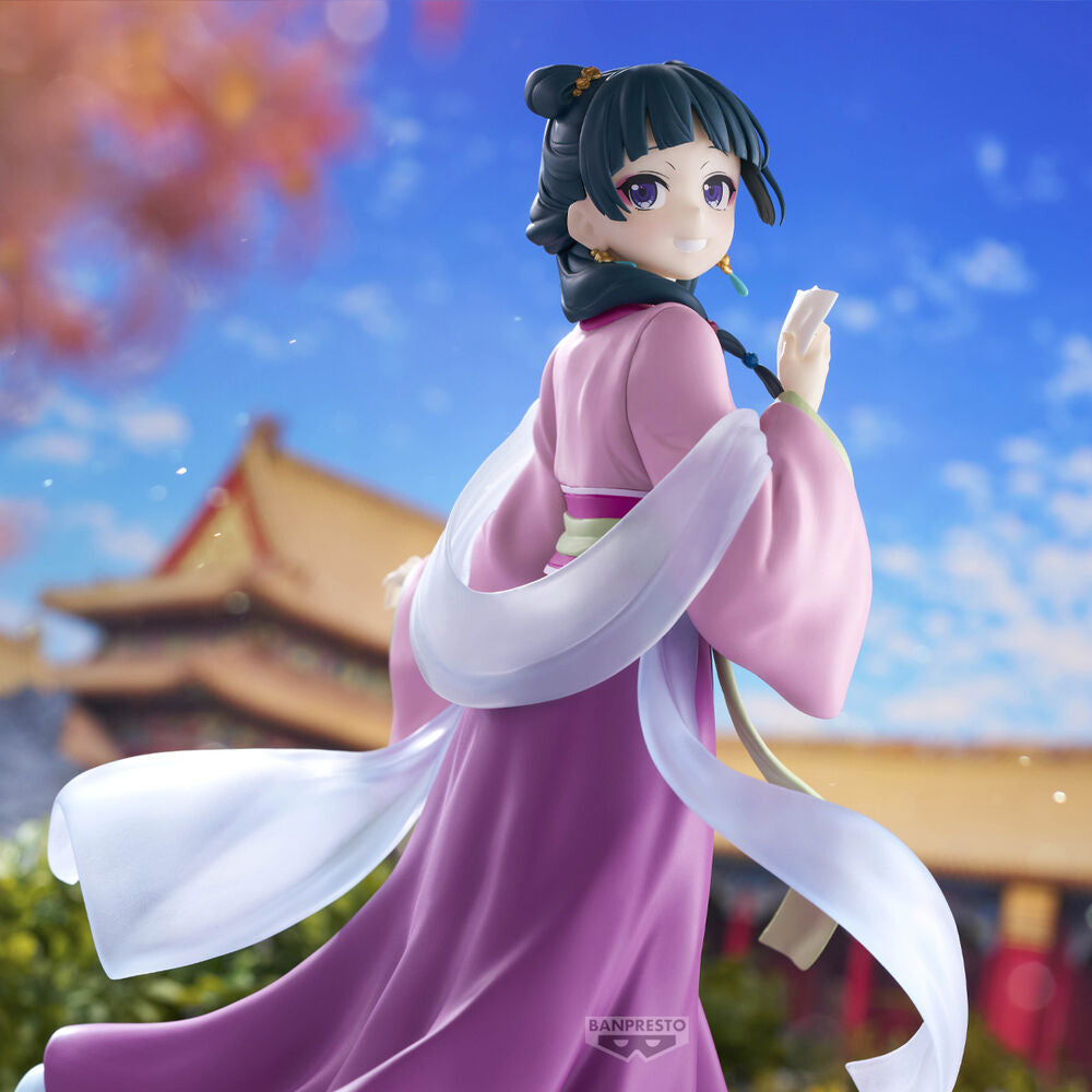 Figura de Maomao de The Apothecary Diaries con vestido rosa y blanco - 2