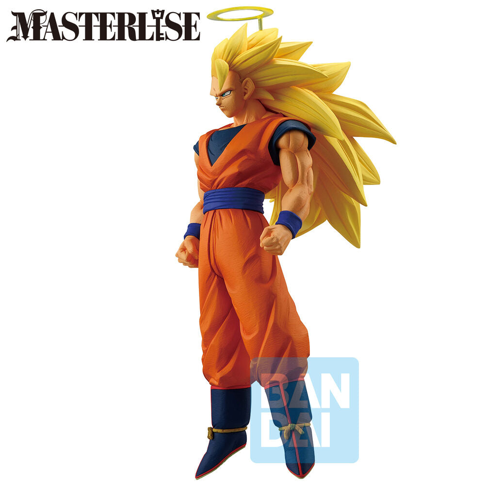 Figura de Son Goku Super Saiyan 3 con melena dorada y atuendo naranja - 3