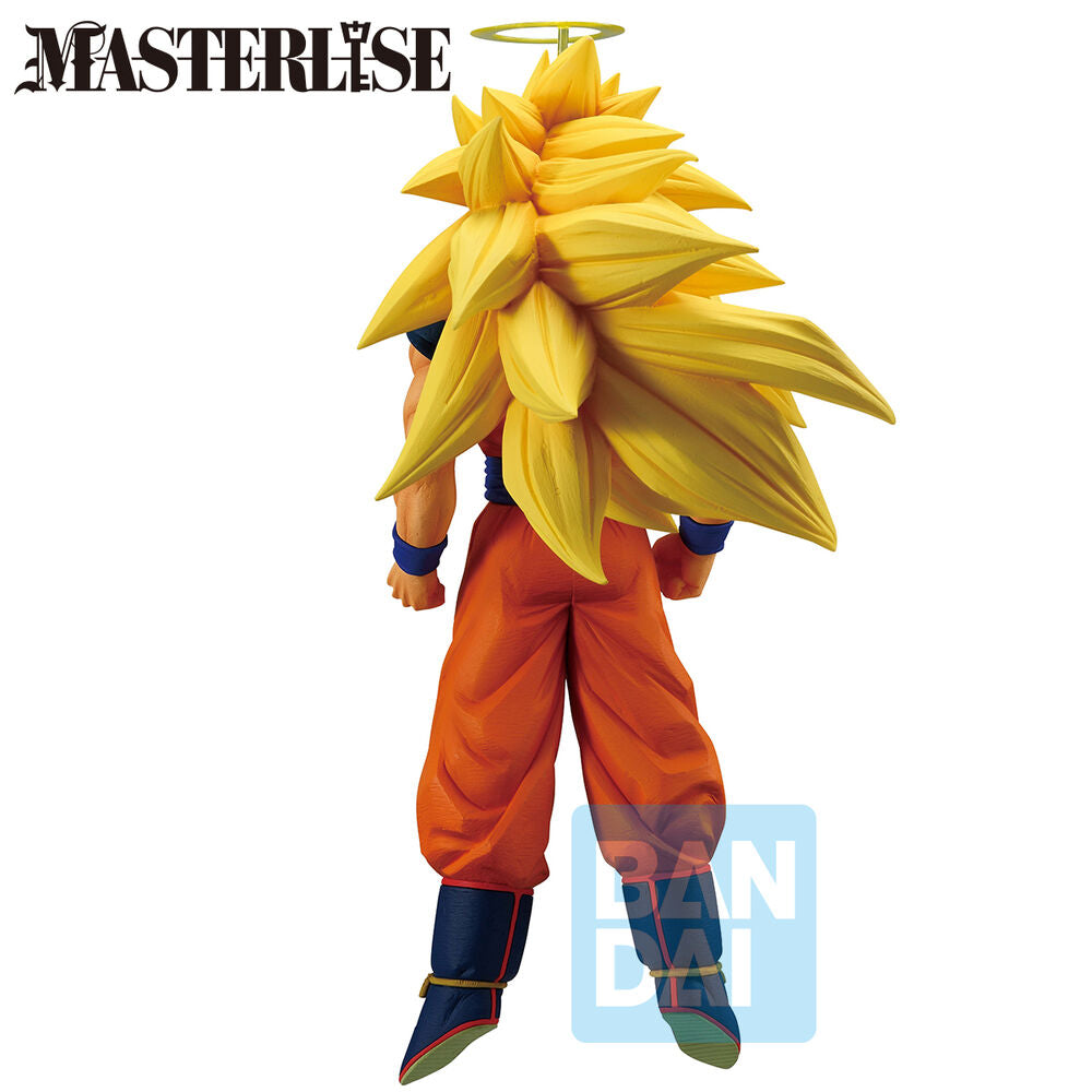 Figura de Son Goku Super Saiyan 3 con melena dorada y atuendo naranja - 4