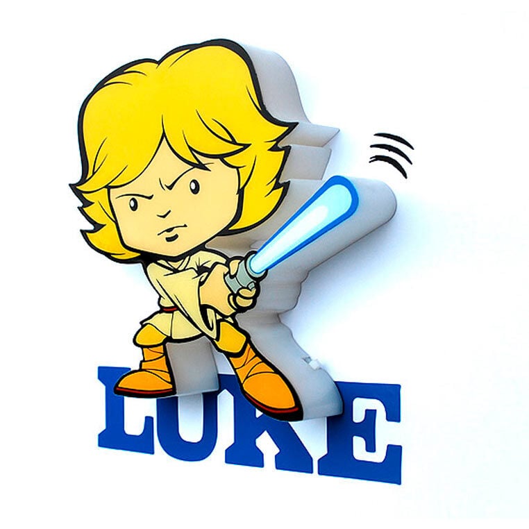 Lámpara LED mini de Luke Skywalker con sable de luz