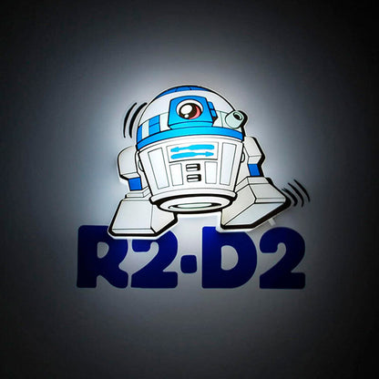 Lámpara LED 3D mini con diseño de R2-D2 de Star Wars - 2