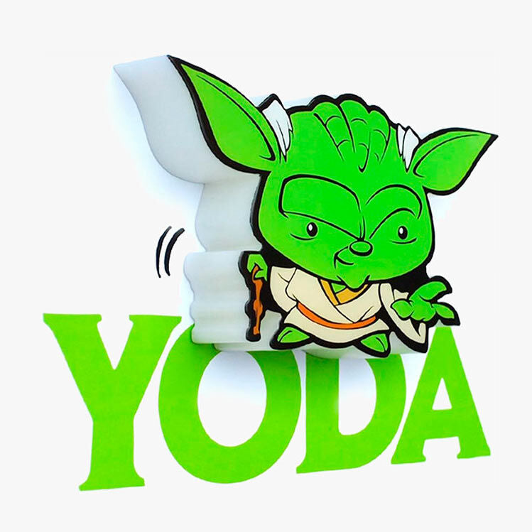 Lámpara LED 3D mini Yoda de Star Wars - 2