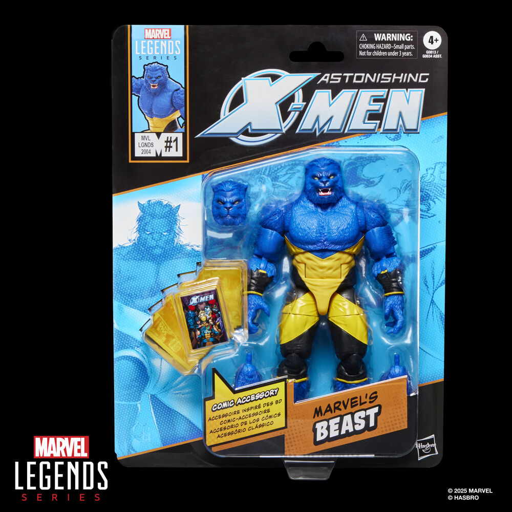 Figura articulada de Beast de X-Men con uniforme amarillo y negro - 3