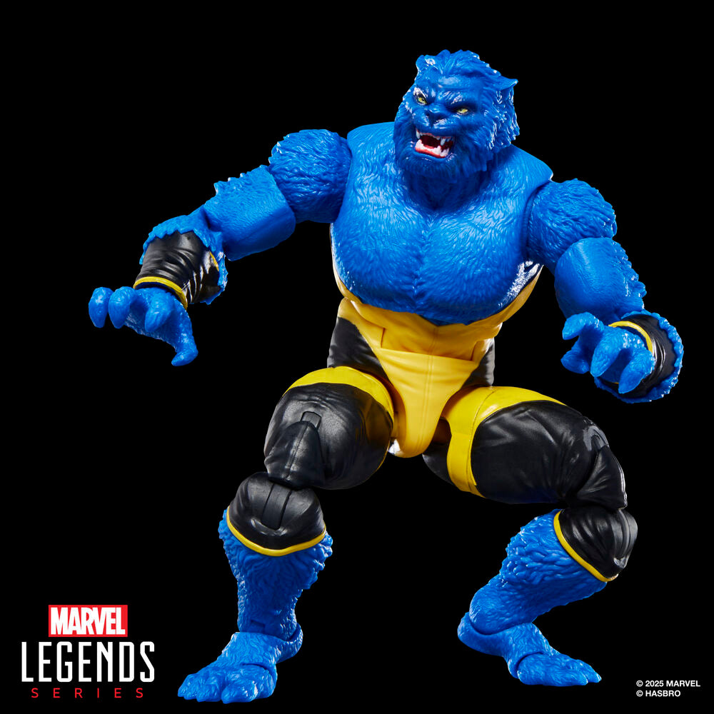 Figura articulada de Beast de X-Men con uniforme amarillo y negro
