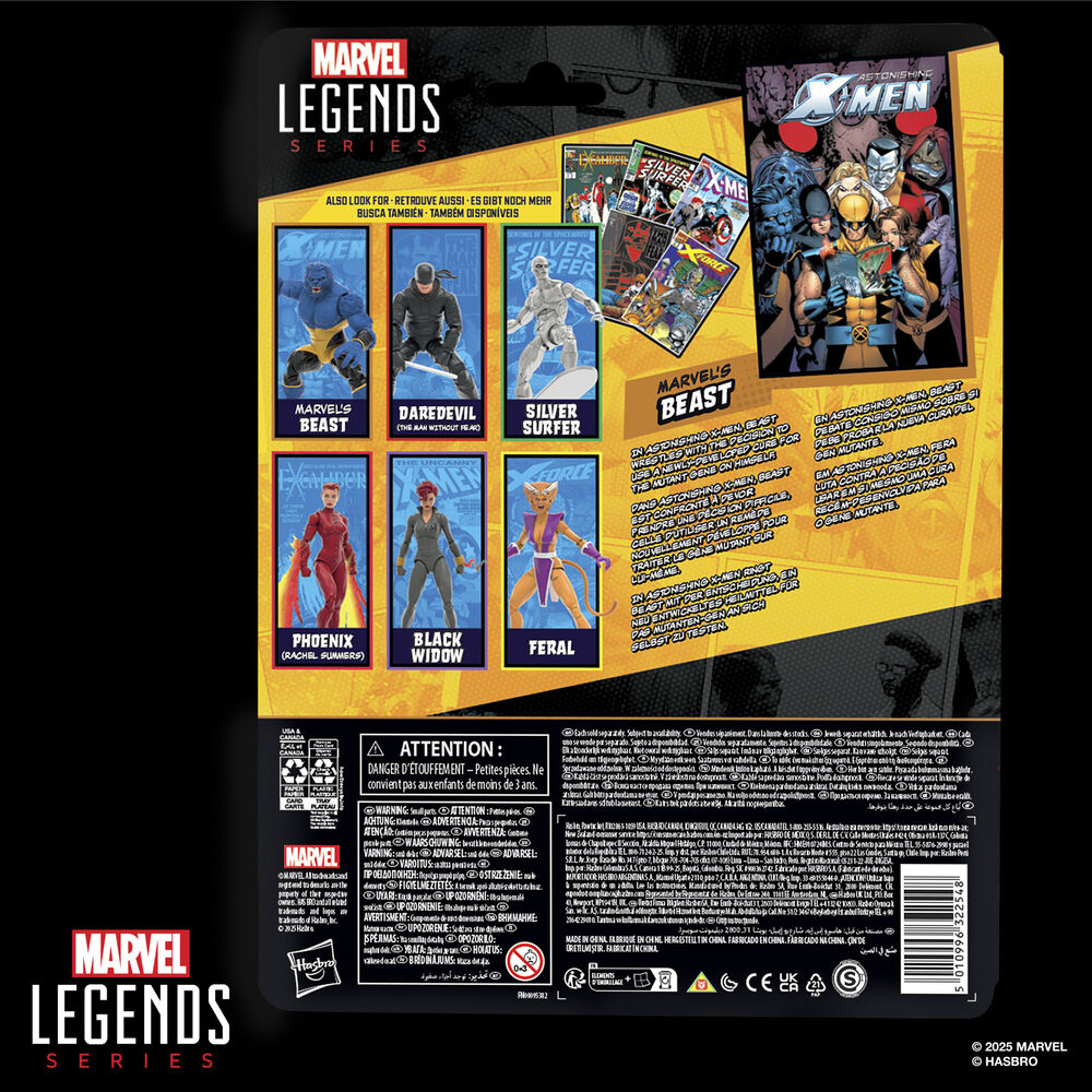 Figura articulada de Beast de X-Men con uniforme amarillo y negro - 10