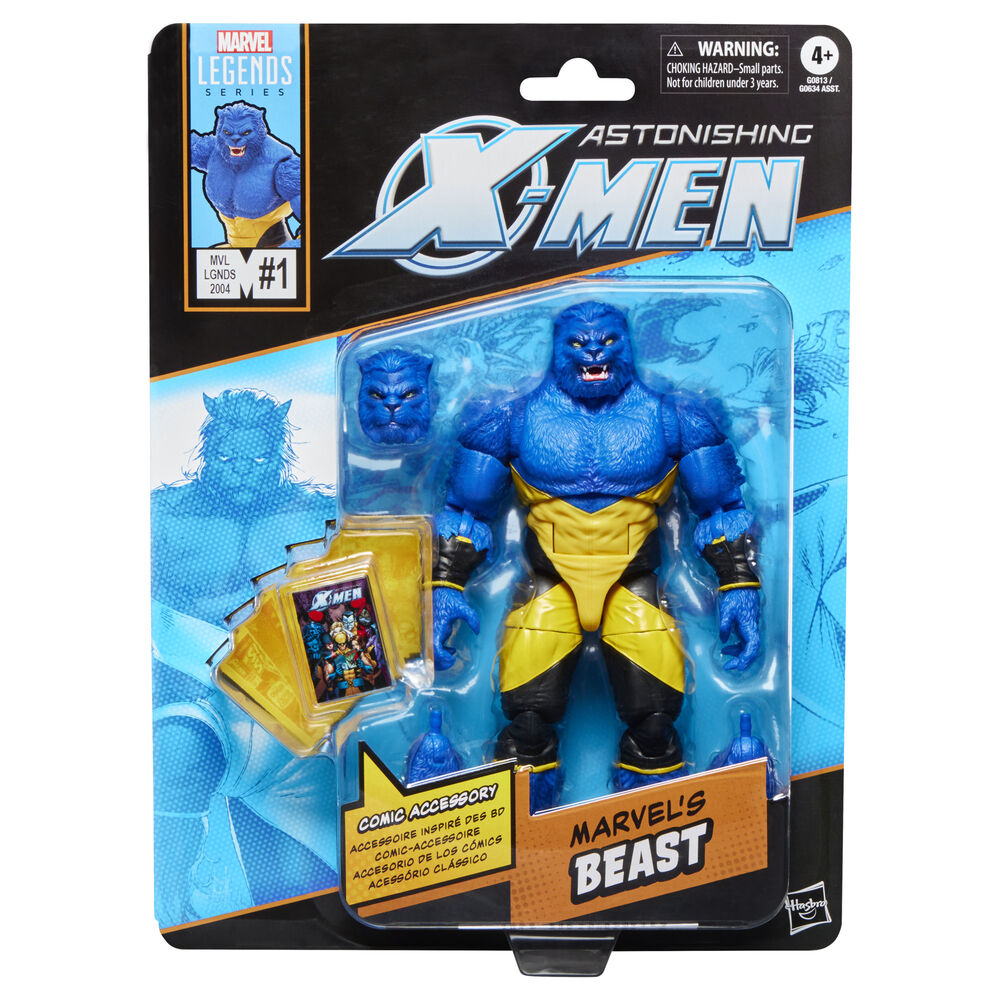 Figura articulada de Beast de X-Men con uniforme amarillo y negro - 2