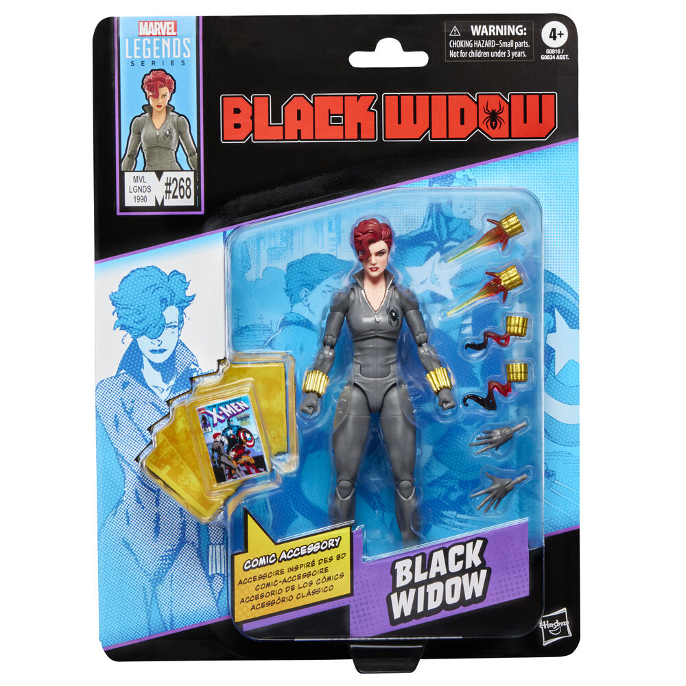 Figura articulada Black Widow Marvel Legends de 15 cm con accesorios