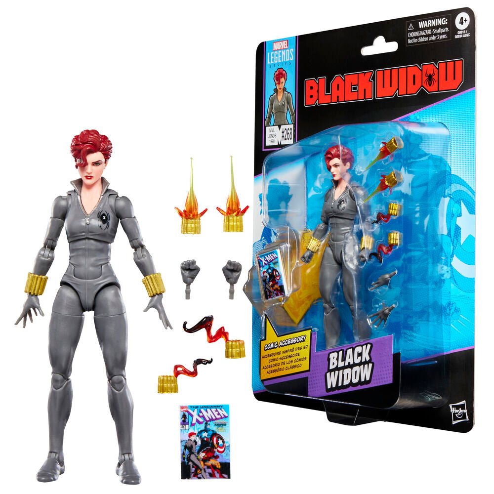 Figura articulada Black Widow Marvel Legends de 15 cm con accesorios - 9