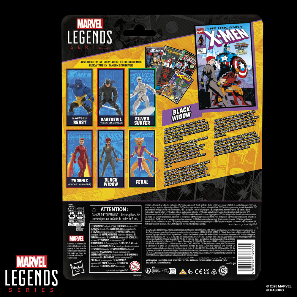 Figura articulada Black Widow Marvel Legends de 15 cm con accesorios - 12