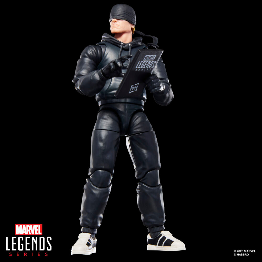 Figura articulada de Daredevil Marvel Legends de 15 cm con atuendo negro y bastón - 8