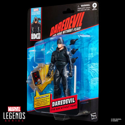 Figura articulada de Daredevil Marvel Legends de 15 cm con atuendo negro y bastón - 9