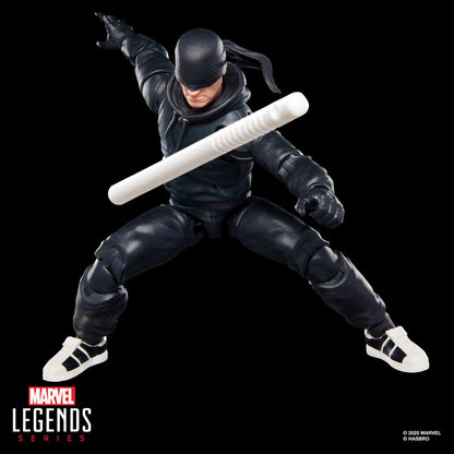 Figura articulada de Daredevil Marvel Legends de 15 cm con atuendo negro y bastón - 11