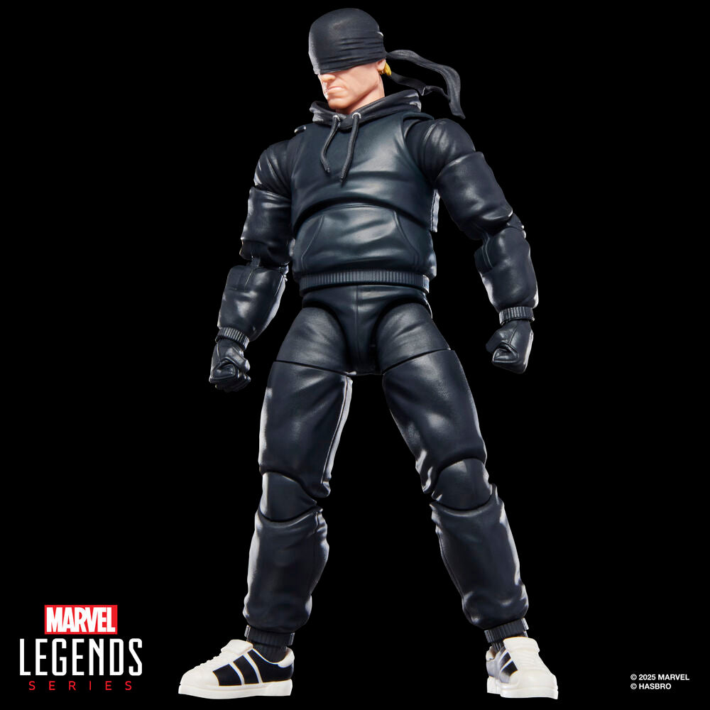 Figura articulada de Daredevil Marvel Legends de 15 cm con atuendo negro y bastón - 12
