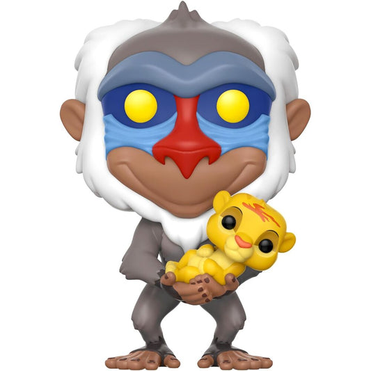 Figura Funko POP! de Rafiki sosteniendo a Simba