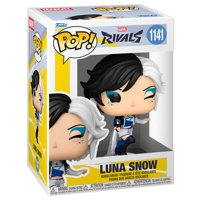Figura Funko POP! de Luna Snow de Marvel Rivals con cabello blanco y negro - 2