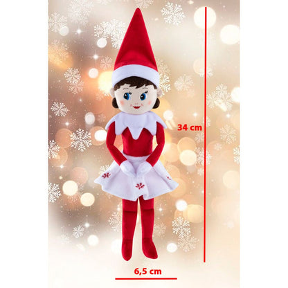 Peluche Elfa Niña The Elf on the Shelf con gorro rojo - 2