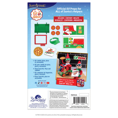 Food truck desmontable de pizza The Elf on the Shelf con pizza, caja y visera - 3
