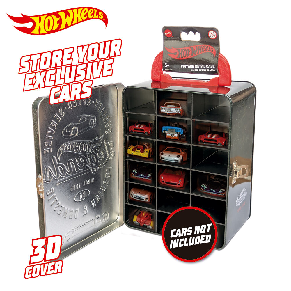 Maletín metálico vintage Hot Wheels para 18 coches - 6
