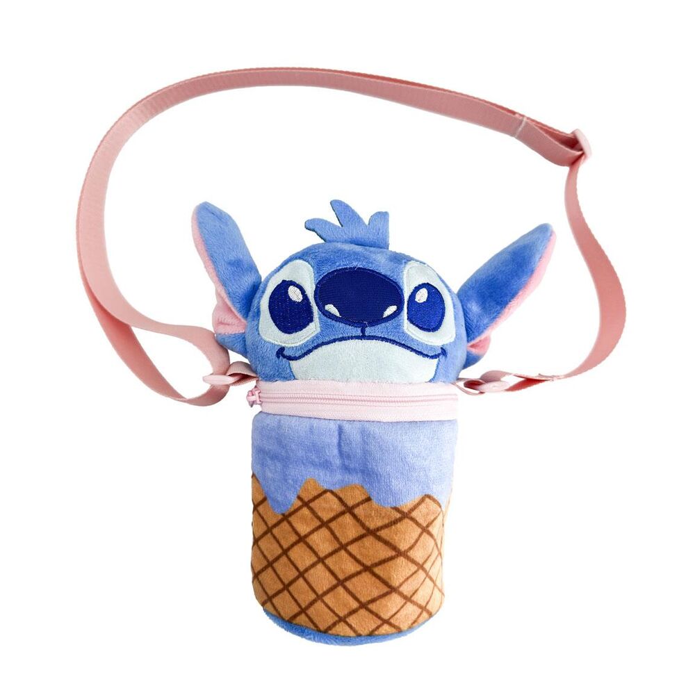 Bolso bandolera de peluche Stitch Disney con diseño de cono de helado