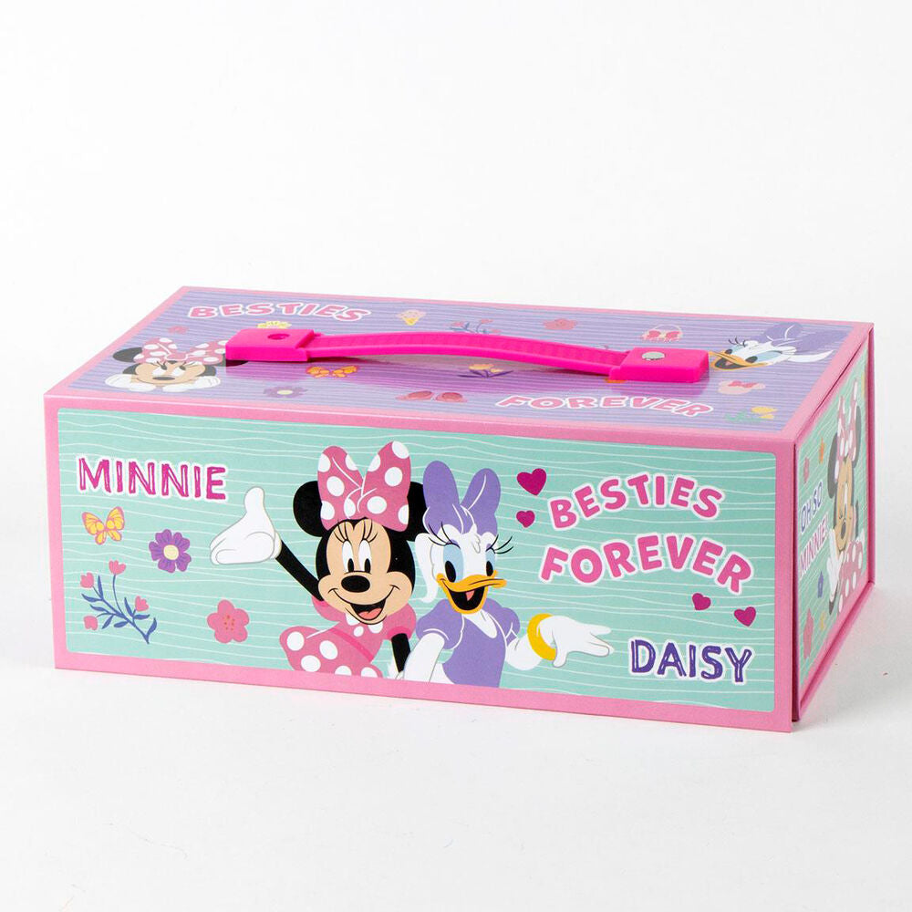 Maletín rosa de colorear Minnie y Daisy Disney con materiales de dibujo - 5