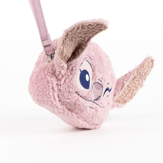 Cartera rosa de Angel Stitch Disney con correa de muñeca - 2