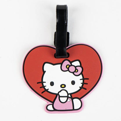 Etiqueta de viaje de goma Hello Kitty en color rosa - 2