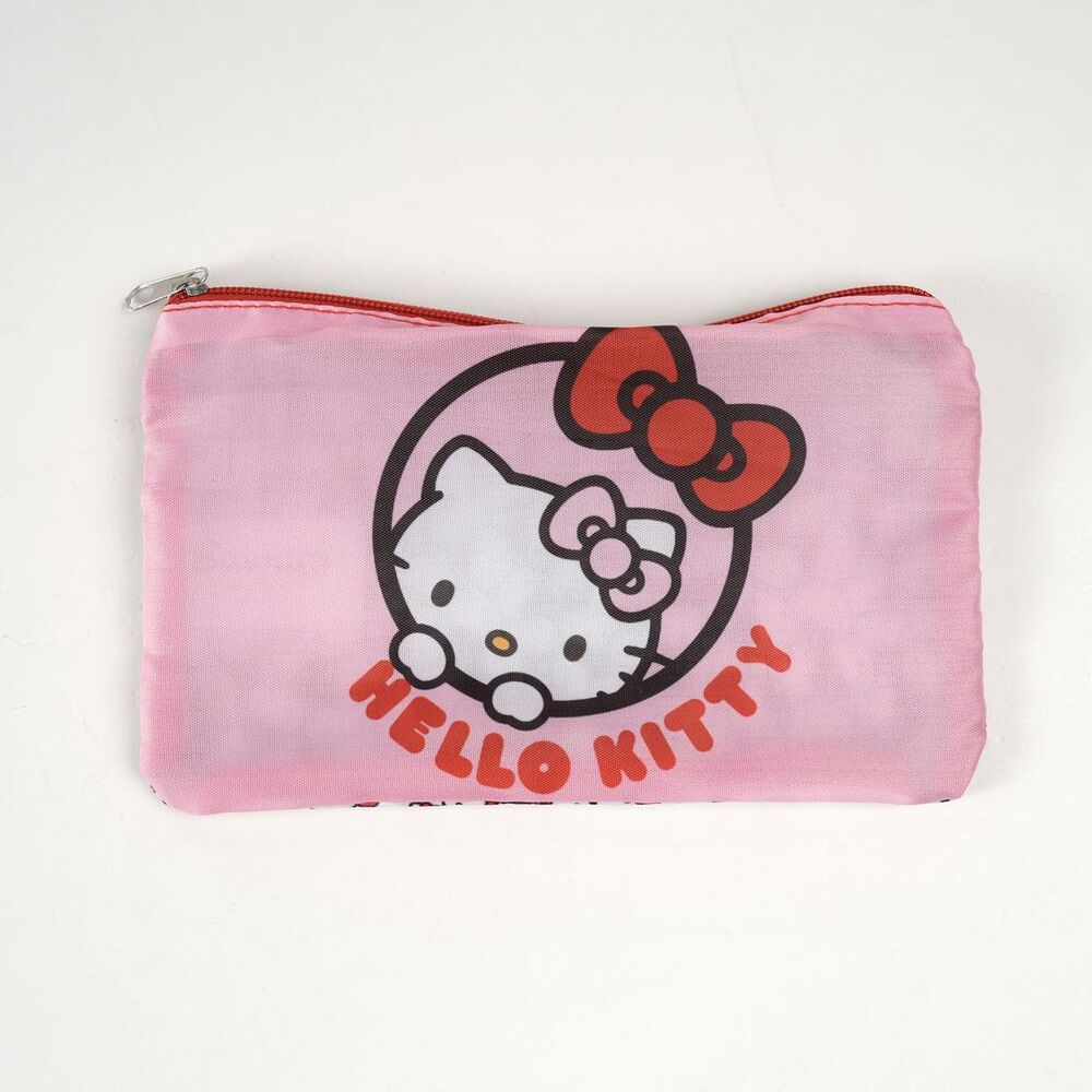 Set de neceseres de viaje Hello Kitty rojo con paneles de rejilla - 2