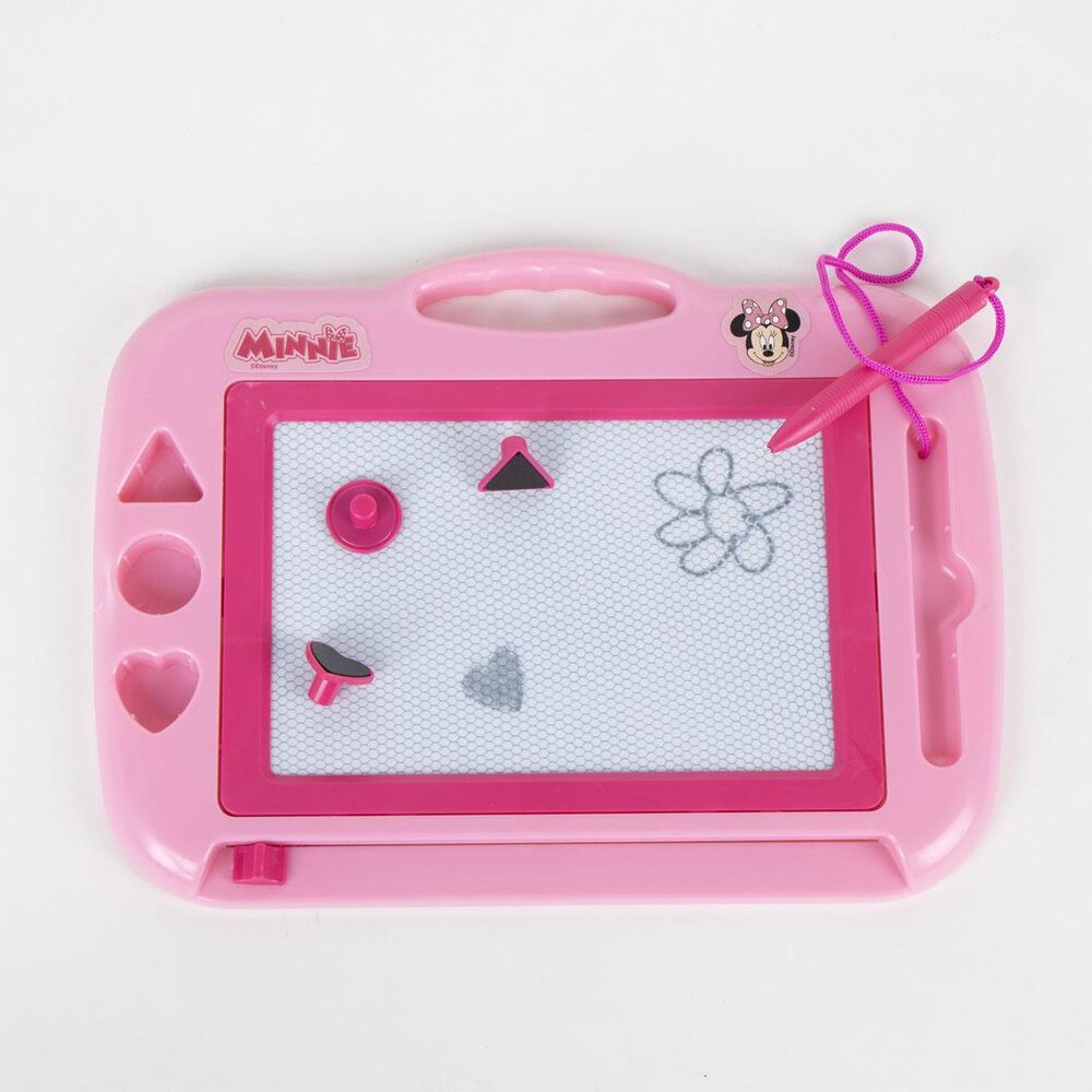 Pizarra magnética rosa de dibujo Minnie Disney con lápiz lateral - 3