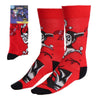 Calcetines rojos de Harley Quinn DC Comics para adulto