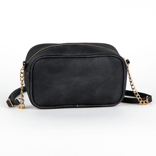 Bolso bandolera negro de Minnie Disney con cadena dorada - 3