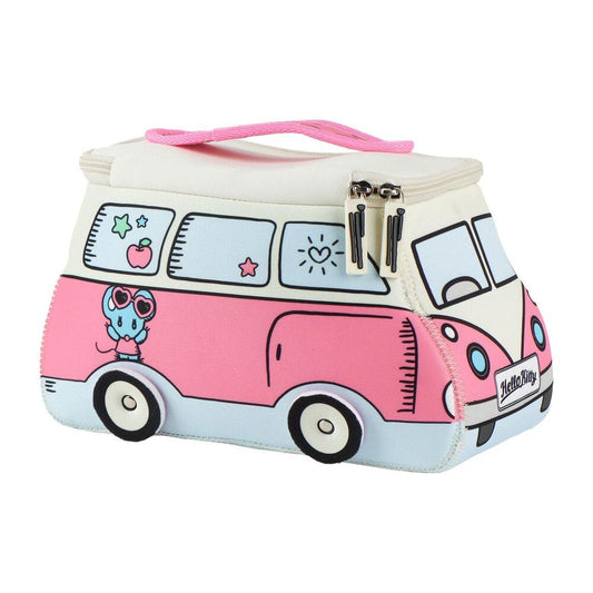 Neceser de viaje Hello Kitty con diseño de furgoneta rosa - 2