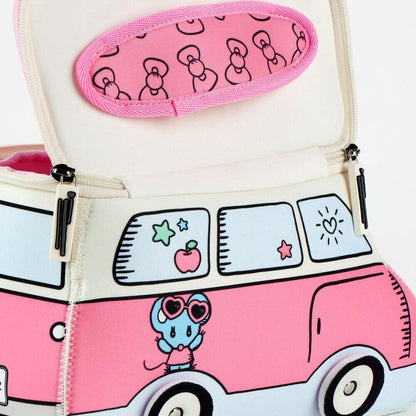 Neceser de viaje Hello Kitty con diseño de furgoneta rosa - 3