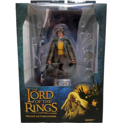 Figura articulada de Merry de El Señor de los Anillos con abrigo verde - 3
