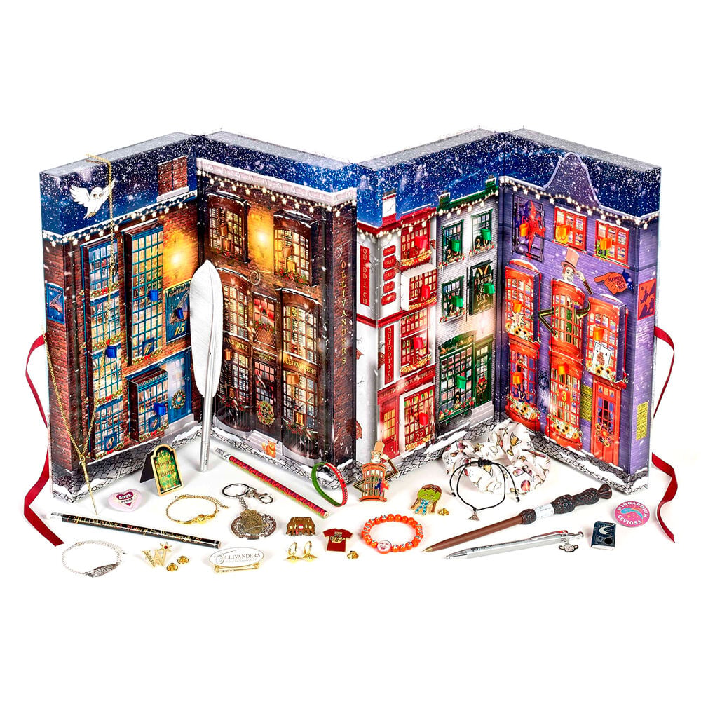 Calendario de Adviento de Harry Potter con escaparates de Diagon Alley