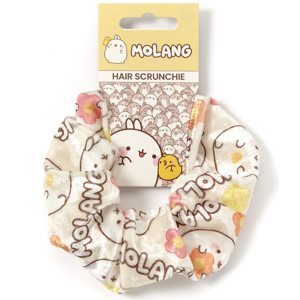 Coletero de pelo Molang afelpado con estampado de personajes y flores